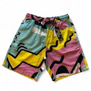 Reason Brand‎ Colorful Graphic Men's Swim Shorts